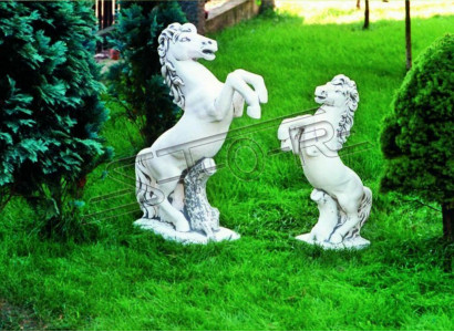 Garten Dekoration Pferd Statue Skulptur Figuren Skulpturen Designer